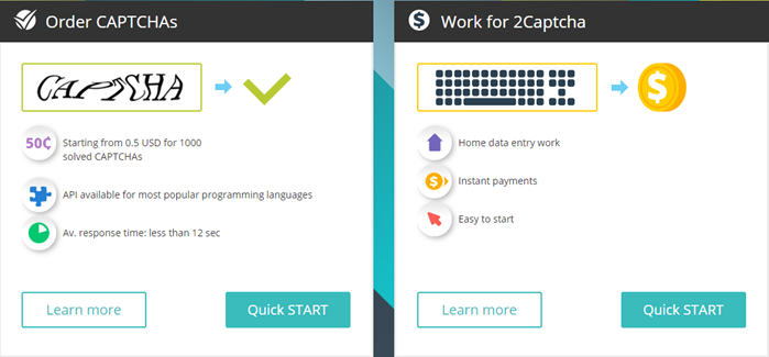 2Registro di revisione del Captcha
