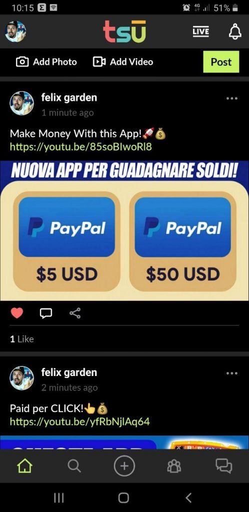 Questo social fa guadagnare soldi online