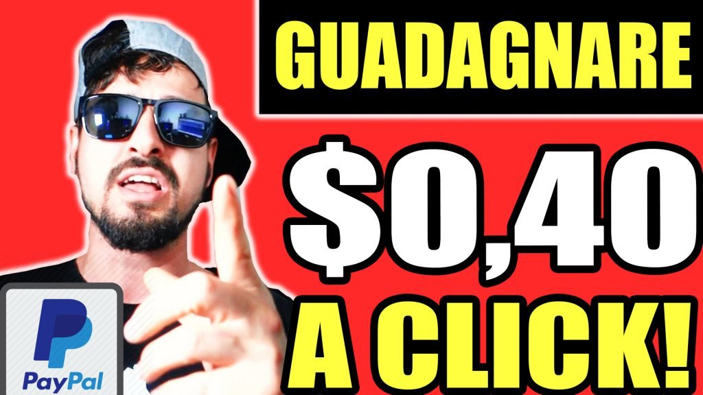 Guadagnare Online 0,40$ a CLICK! (Facile,Veloce e Senza Esperienza)